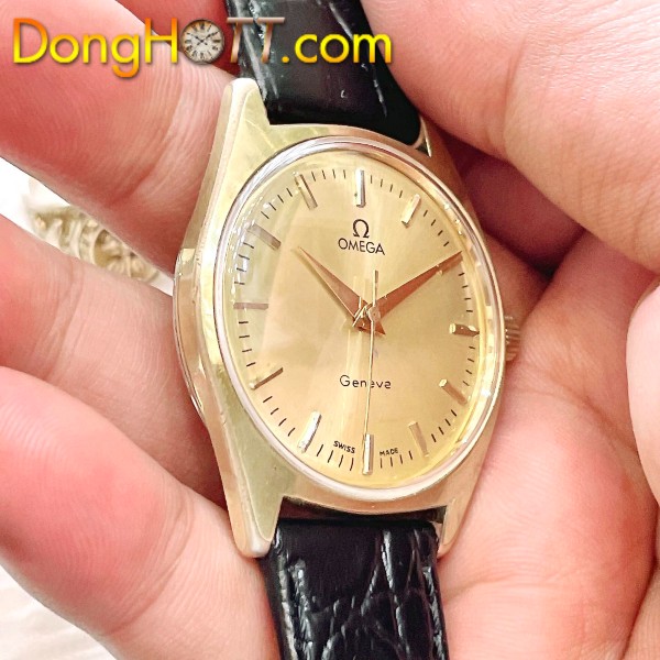 Đồng hồ cổ Omega Geneve lên dây lacke vàng 14k chính hãng Thuỵ Sĩ
