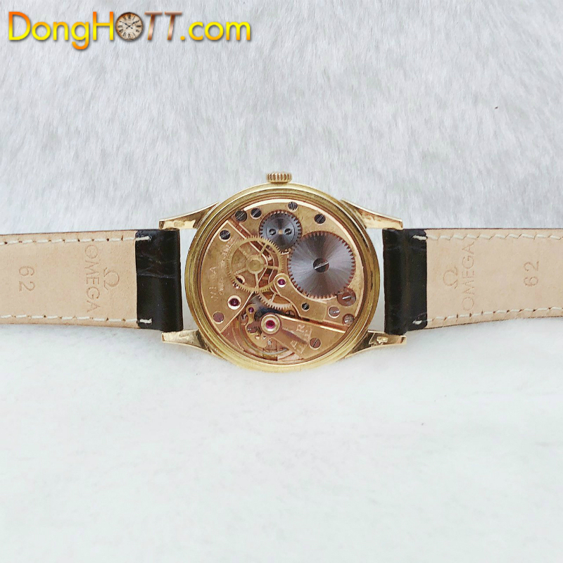 Đồng hồ cổ OMEGA vàng đúc 18k đặc nguyên khối lên dây chính hãng Thuỵ Sĩ 