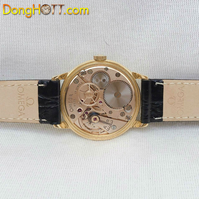 Đồng hồ cổ Omega lên dây vàng đúc 18k nguyên khối chính hãng Thuỵ Sĩ