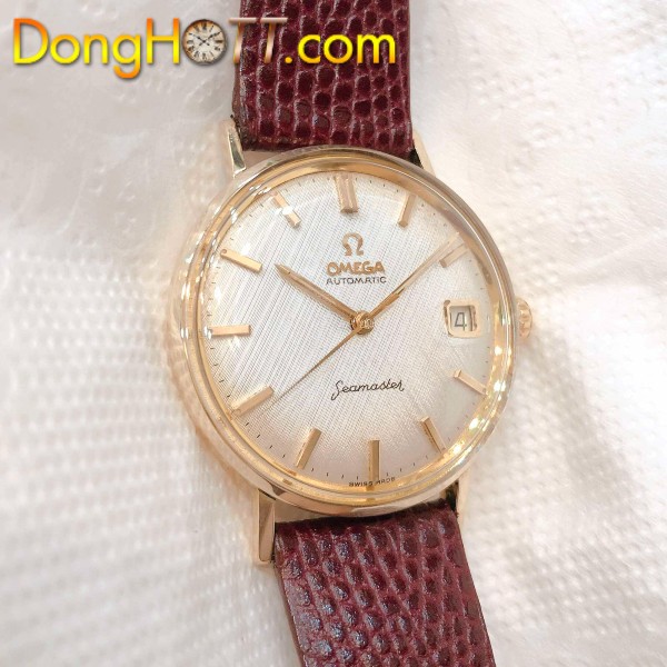 Đồng hồ cổ Omega seamaster automatic vàng đúc đặc 14k nguyên khối chính hãng Thụy Sĩ