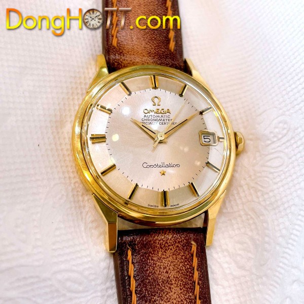 Đồng hồ cổ Omega Automatic Bát Quái vàng đúc 14k đặc nguyên khối chính hãng Thụy Sĩ 
