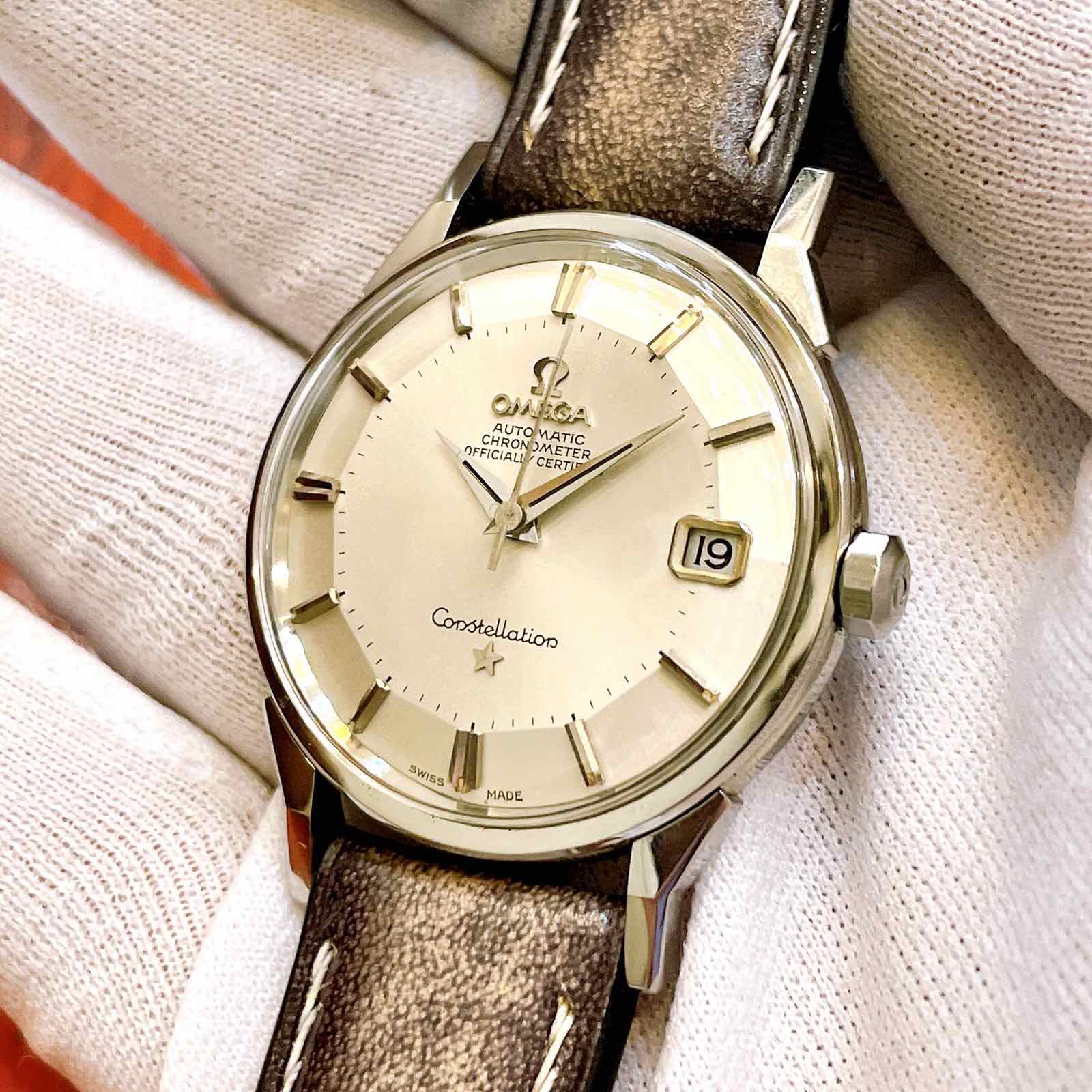 Đồng hồ cổ Omega Bát quái SS Automatic chính hãng Thụy Sĩ 