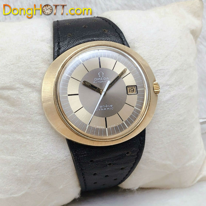 Đồng hồ cổ Omega GENEVE DYNAMIC automatic cẫn vàng 14k chính hãng Thuỵ Sỹ