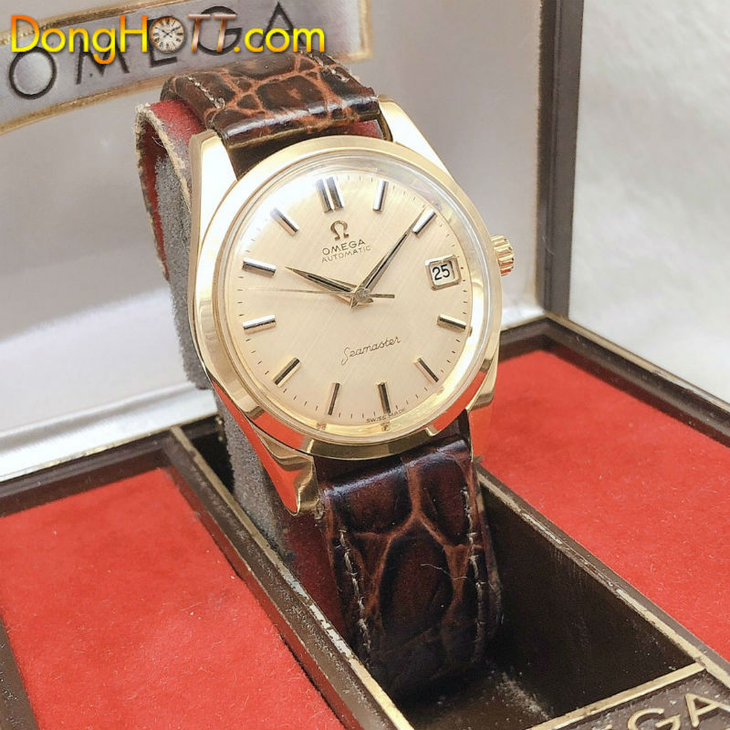 Đồng hồ cổ Omega Automatic Seamaster vàng đúc 18k Full box chính hãng Thuỵ Sĩ