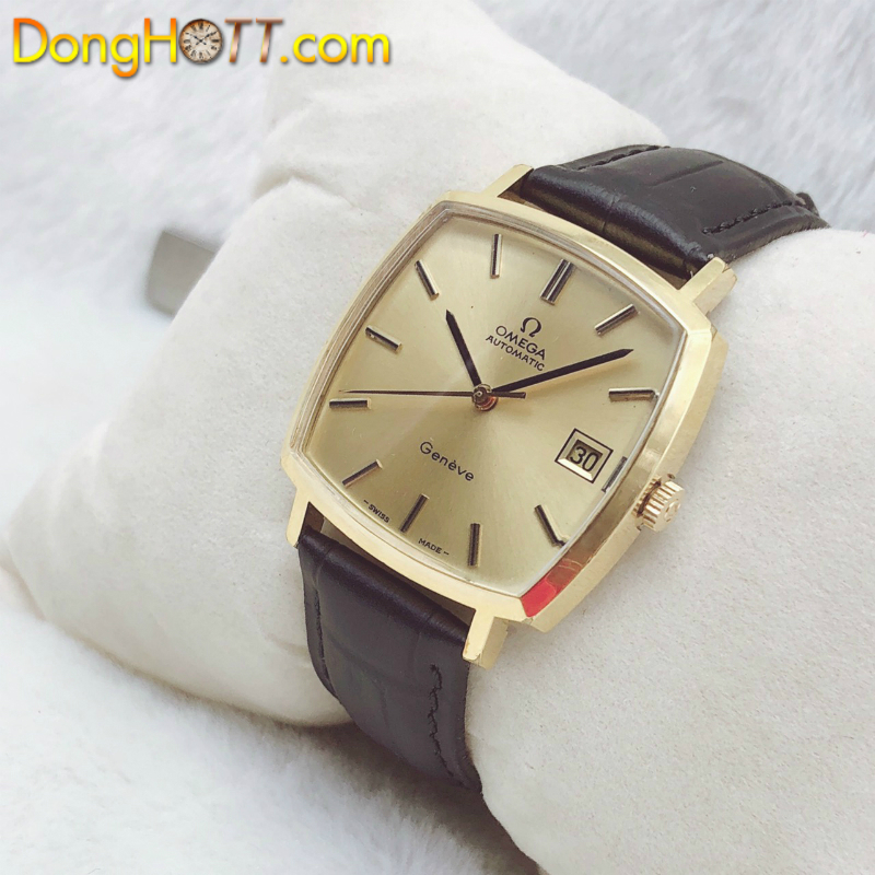 Đồng hồ cổ Omega GENEVE automatic lacke vàng 18k chính hãng Thuỵ Sĩ 