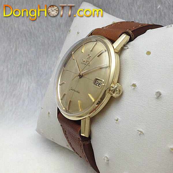 Đồng hồ cổ Omega Seamaster Automatic vàng đúc 18k nguyên khối Thuỵ Sĩ