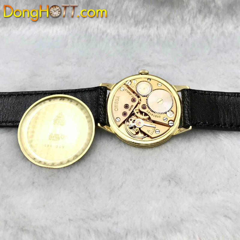 Đồng hồ cổ Omega Lên Dây vàng đúc 18k nguyên khối chính hãng Thuỵ Sĩ