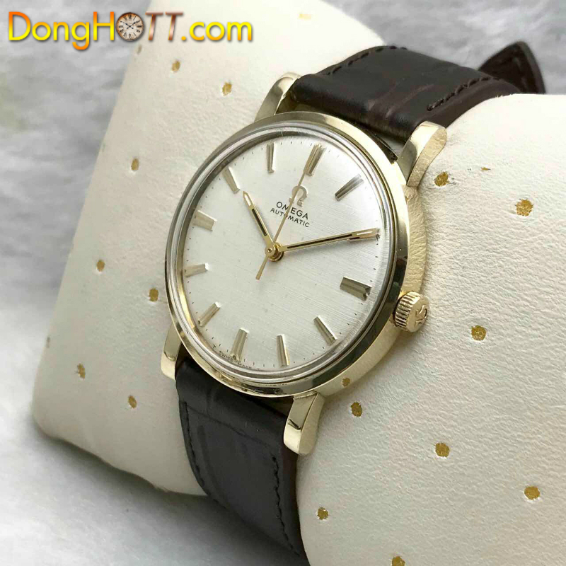Đồng hồ cổ Omega Automatic bọc vàng toàn thân 10k GoldFille chính hãng Thuỵ Sĩ