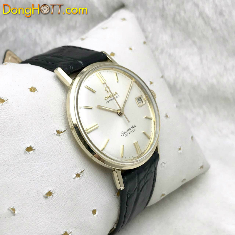 Đồng hồ cổ Omega Seamaster Deville Automatic bọc vàng toàn thân 14k chính hãng Thuỵ Sĩ