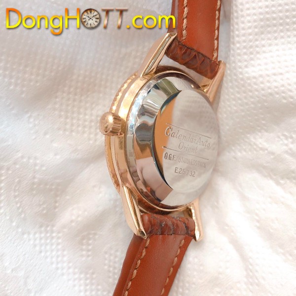 Đồng hồ cổ Orient automatic kim đĩa bọc vàng chính hãng nhật bản