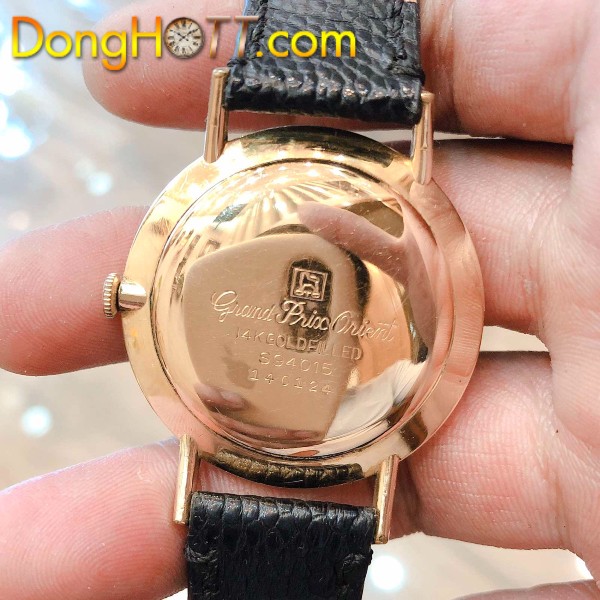 Đồng hồ cổ Orient Grand Prix lên dây bọc vàng 14k goldfilled chính hãng nhật bản 