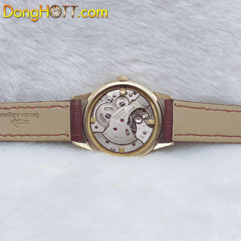 Đồng hồ cổ Orvin Lên dây lacke vàng 18k chính hãng Thuỵ Sĩ 