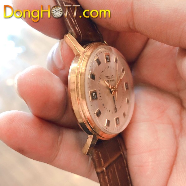 Đồng hồ cổ Poljot Liên Xô lên dây rung reo báo thức chính hãng