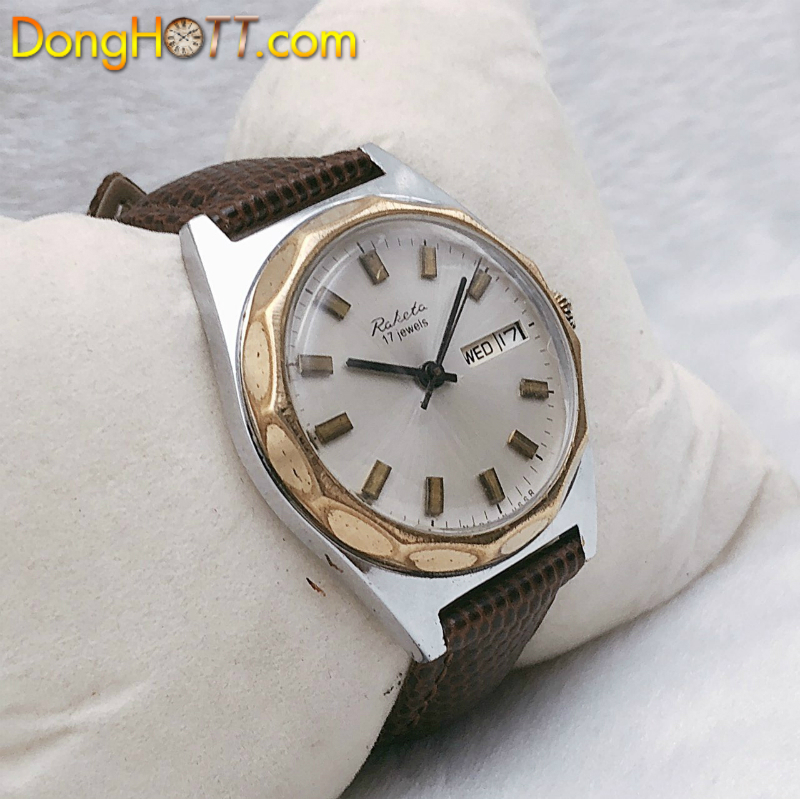 Đồng hồ cổ RAKETA lên dây size lớn chính hãng Liên Xô