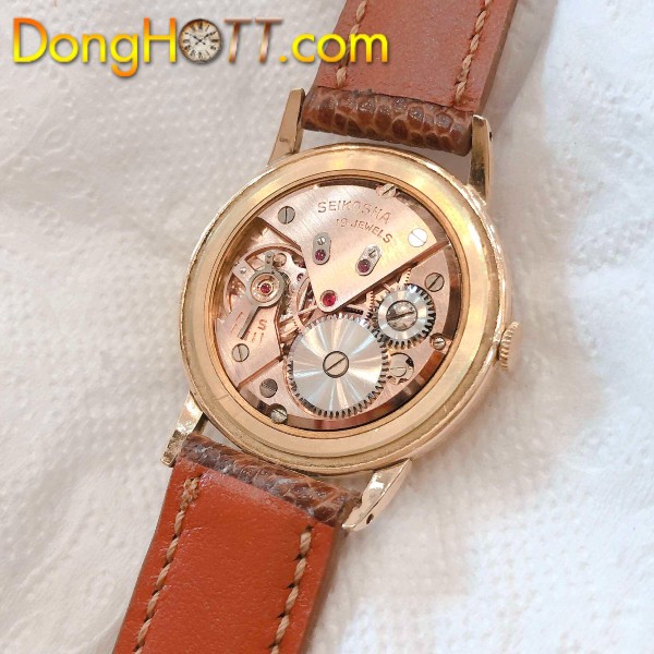 Đồng hồ cổ Seiko Sportsman lên dây 14k goldfilled chính hãng nhật bản