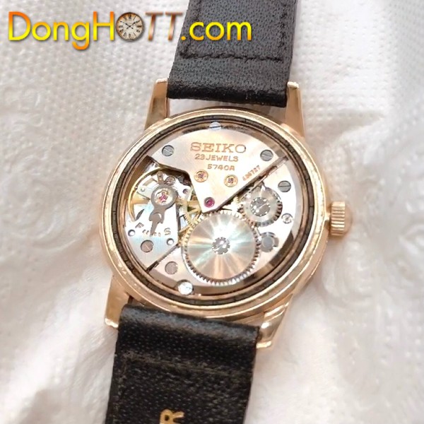 Đồng hồ cổ Seiko Lord Marvel lên dây mặt bao công 14k goldfilled chính hãng nhật bản