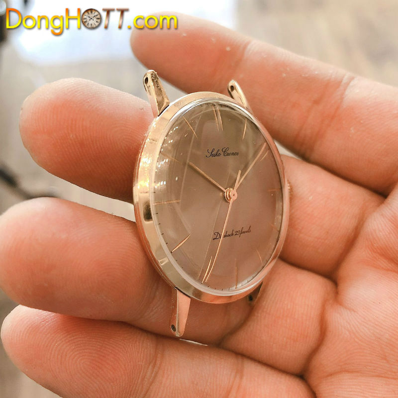 Đồng hồ cổ SEIKO Cronos lên dây bọc vàng 14k chính hãng Nhật Bản