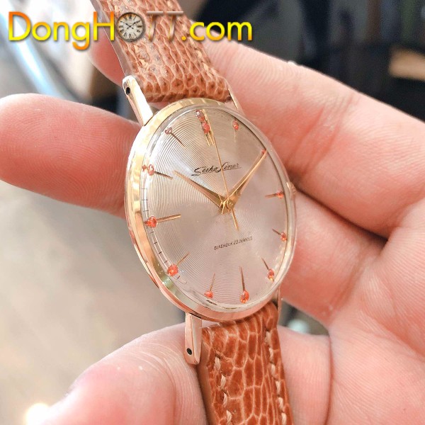 Đồng hồ cổ Seiko Liner lên dây 14k goldfilled chính hãng nhật bản