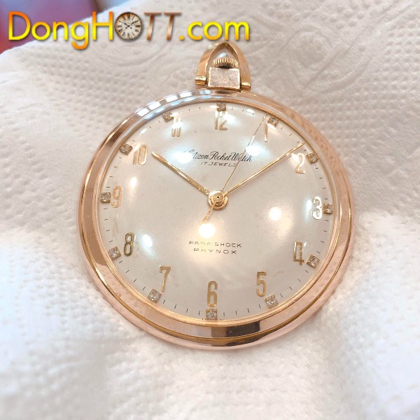 Đồng hồ cổ Citizen ROCKET lên dây lacke vàng hồng 20micro C.G.P chính hãng nhật bản