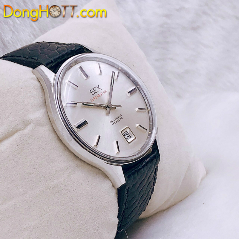 Đồng hồ cổ SEX SUPEREXTRA Automatic Inox Size Khủng chính hãng Thuỵ Sỹ