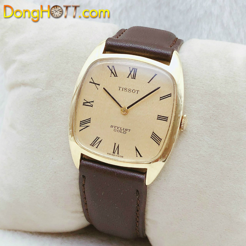 Đồng hồ cổ Tissot lên dây vàng đúc 14k nguyên khối chính hãng Thuỵ Sỹ 