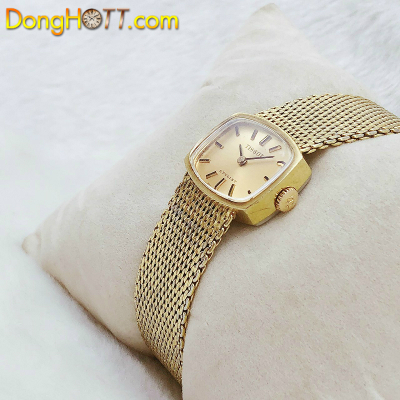 Đồng hồ cổ Tissot lên dây Nữ lacke vàng 18k chính hãng Thuỵ Sĩ