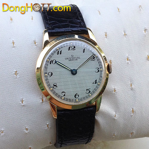 Đồng hồ cổ UNIVERSAL GENEVE vàng đúc 18K máy lên dây chính hãng Thụy Sĩ sản xuất 1960