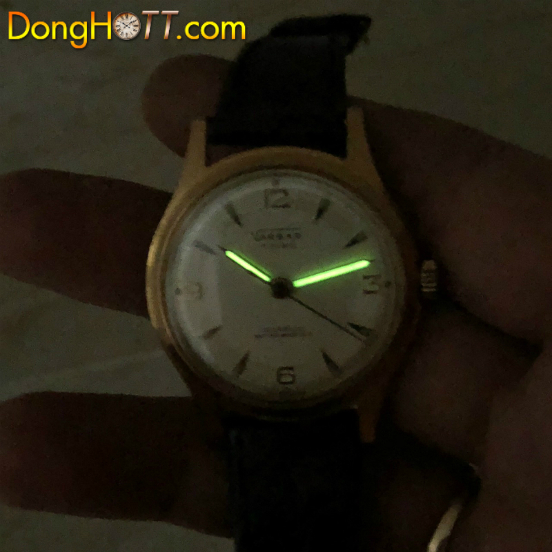Đồng hồ cổ VARBAR lên dây lacke vàng hồng 18k chính hãng Thuỵ sỹ