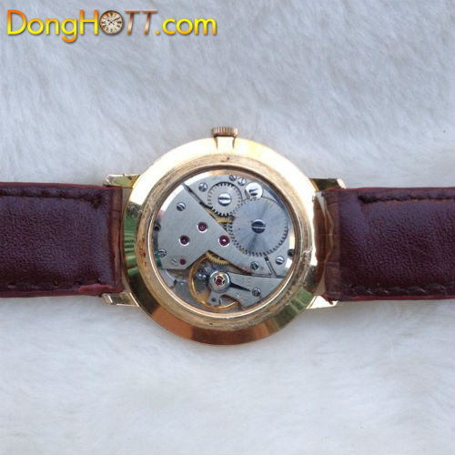Đồng hồ cổ Siêu mỏng độc lạ máy lên dây chính hãng Thụy Sĩ sản xuất, vỏ lắc kê vàng hồng 18K, mặt số zin được in hình kỹ niệm của Bác Giáp ...