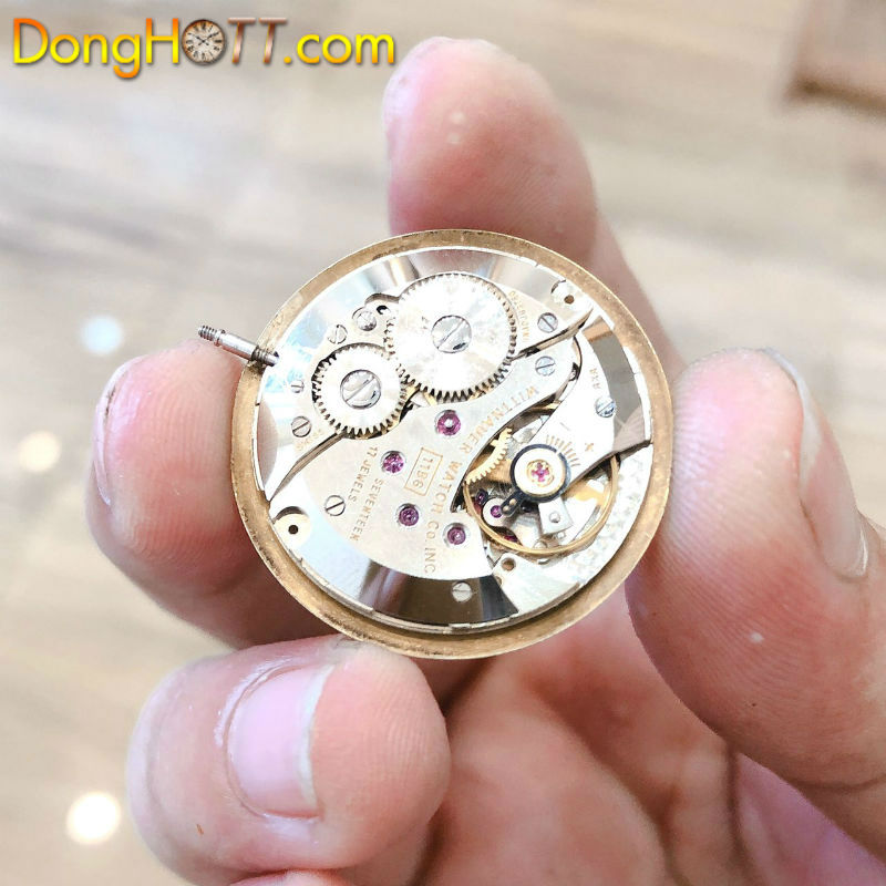 Đồng hồ cổ Wittnauer lên dây niềng vàng đúc 10k chính hãng thuỵ sỹ 