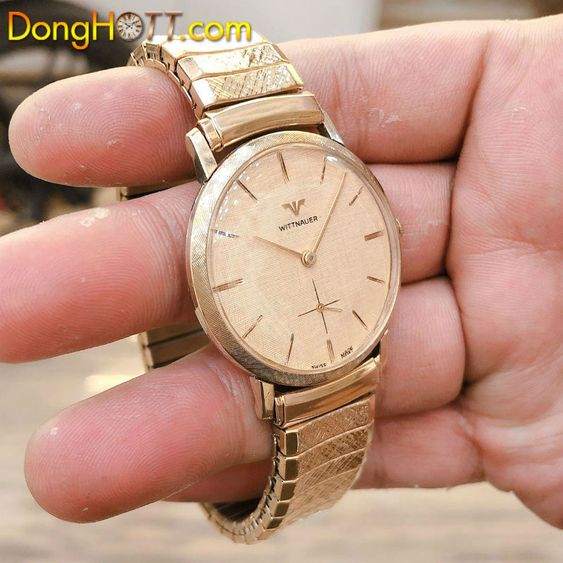 Đồng hồ cổ Wittnauwr - longines lên dây bọc vàng 10k chính hãng thuỵ sỹ