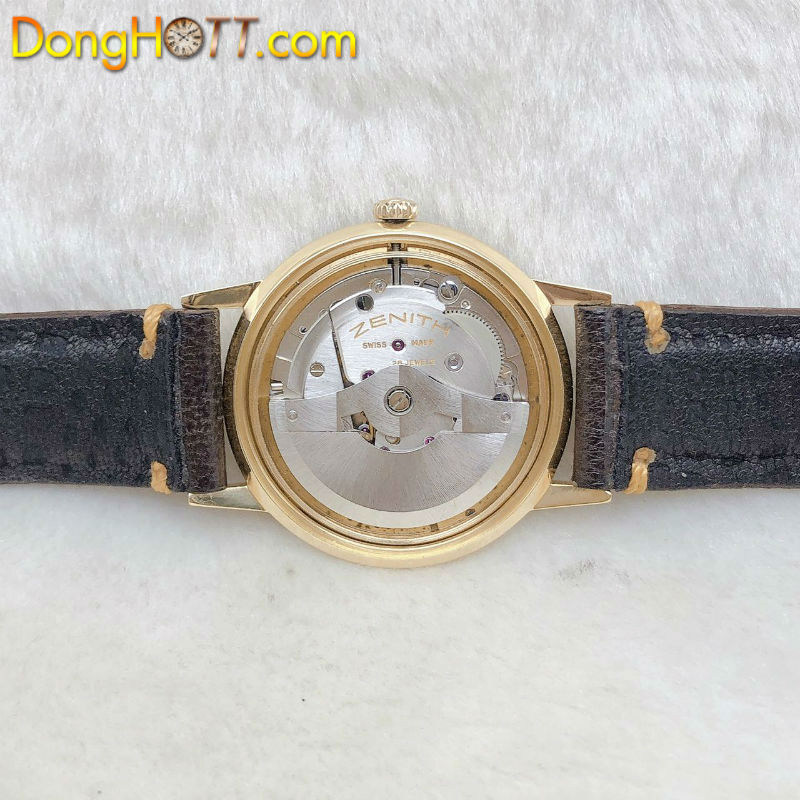 Đồng hồ cổ Zenit automatic vàng đúc nguyên khối 18k chính hãng Thuỵ Sĩ 