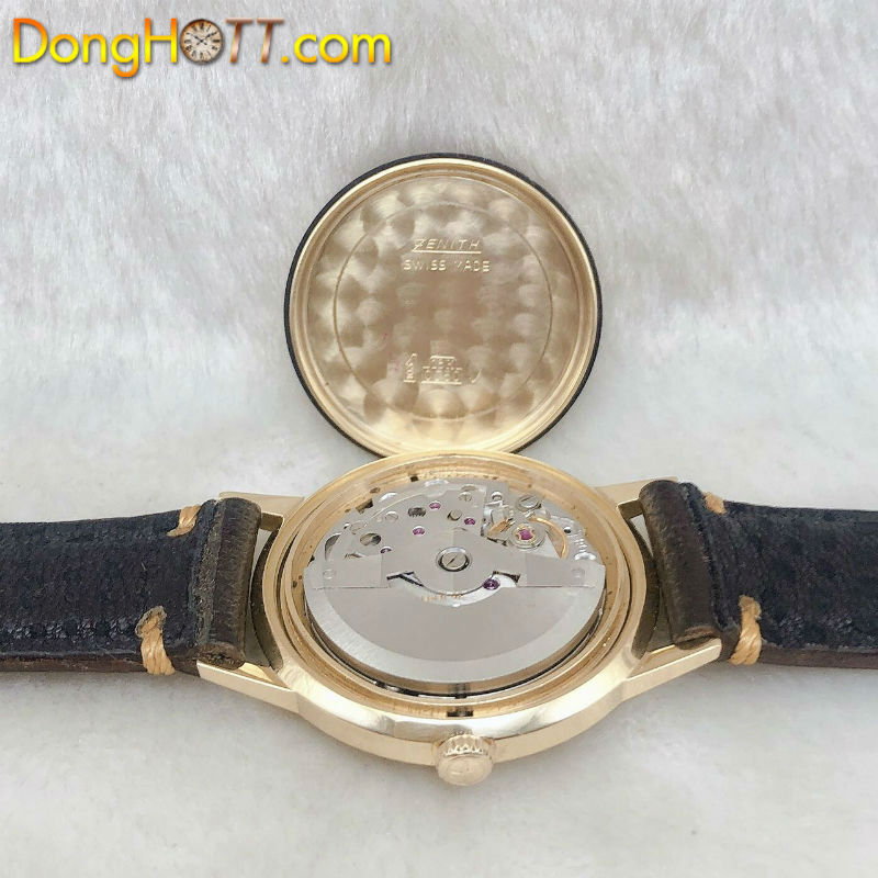 Đồng hồ cổ Zenith Automatic vàng đúc đặc 18k nguyên khối chính hãng Thuỵ Sĩ