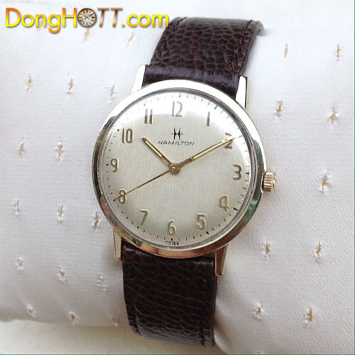 Đồng hồ cổ Hamilton giá rẻ máy lên dây chính hãng Thụy Sĩ sản xuất 1960, cực đẹp, rin và còn rất mới.