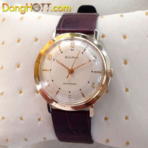 Đồng hồ cổ Bulova Dành cho Nam máy lên dây siêu mỏng bọc vàng cực đẹp