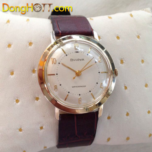 Đồng hồ cổ Bulova Dành cho Nam máy lên dây siêu mỏng bọc vàng cực đẹp