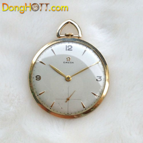 Đồng hồ quả Quýt hiệu OMEGA bọc vàng toàn thân chính hãng Thụy Sĩ sản xuất 1952, hàng sưu tầm.