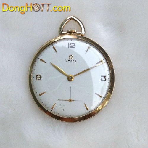 Đồng hồ quả Quýt hiệu OMEGA bọc vàng toàn thân chính hãng Thụy Sĩ sản xuất 1952, hàng sưu tầm.
