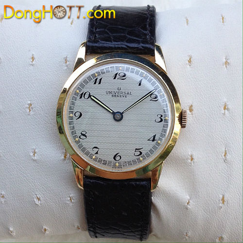 Đồng hồ cổ UNIVERSAL GENEVE vàng đúc 18K máy lên dây chính hãng Thụy Sĩ sản xuất 1960