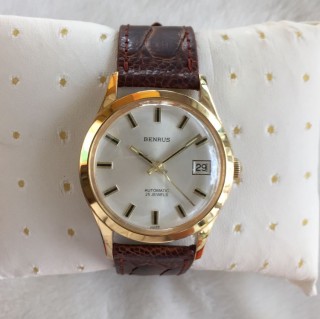 Đồng hồ cổ Benrus Automatic vàng 18K Thuy Sỹ 1965 - Đã bán