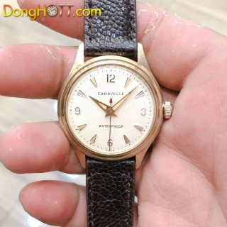 Đồng hồ cổ Caravelle lên dây lacke vàng 18k chính hãng thuỵ sỹ