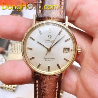 Đồng hồ cổ Omega seamaster De Ville Automatic vàng đúc đặc 14k chính hãng Thụy Sĩ