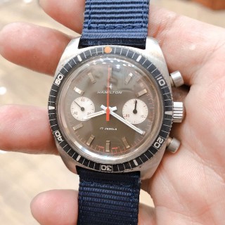 Đồng hồ Hamilton ref. 647 SS Chronograph Valjoux 7733 circa 1970s chính hãng Thụy Sĩ