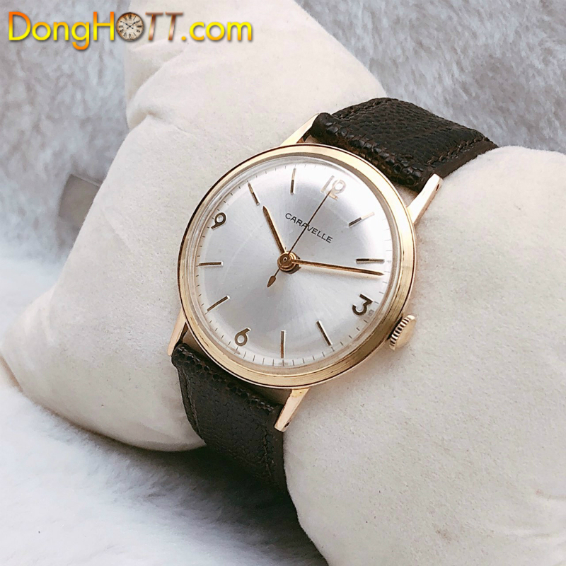 Đồng hồ cổ CARAVELLE lên dây lacke vàng 18k chính hãng Thuỵ Sĩ