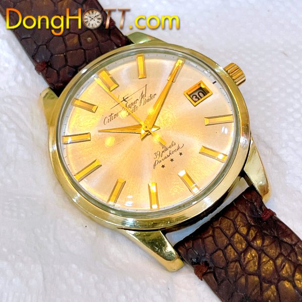 Đồng hồ cổ CITIZEN JET bọc vàng 14k goldfilled chính hãng nhật bản