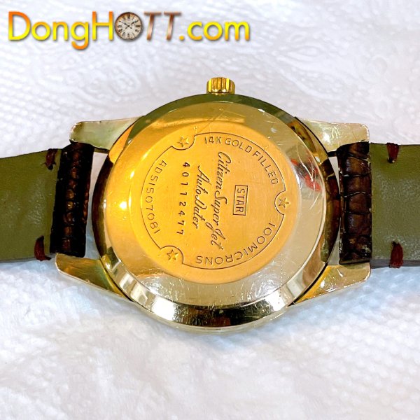 Đồng hồ cổ CITIZEN JET bọc vàng 14k goldfilled chính hãng nhật bản