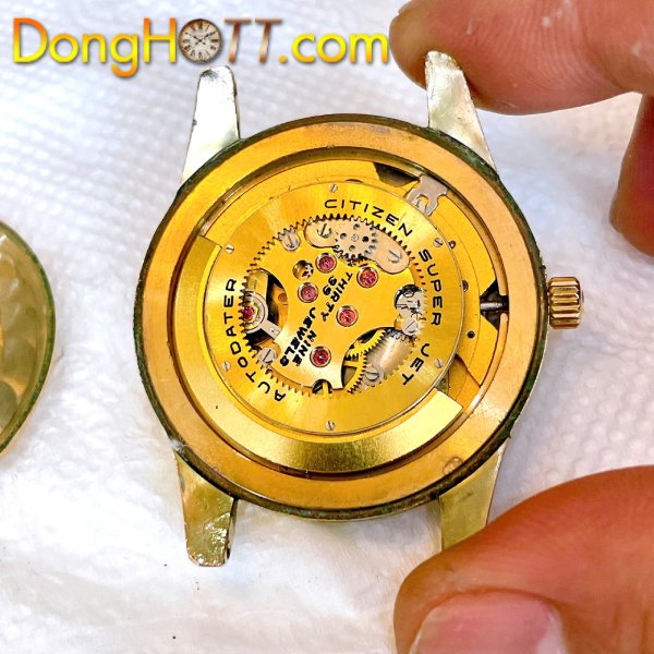Đồng hồ cổ CITIZEN JET bọc vàng 14k goldfilled chính hãng nhật bản