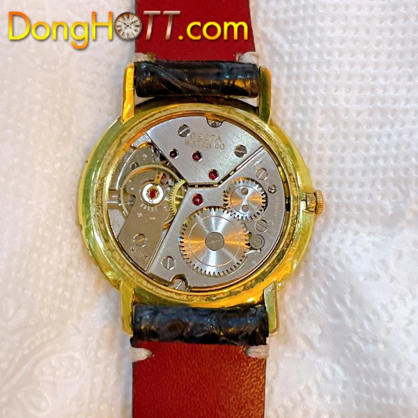 Đồng hồ cổ DESTA lên dây lacke vàng 18k chính hãng Thụy Sĩ với Mặt số zin 3 kim kết hợp với cọc số nổi rất đẹp. 