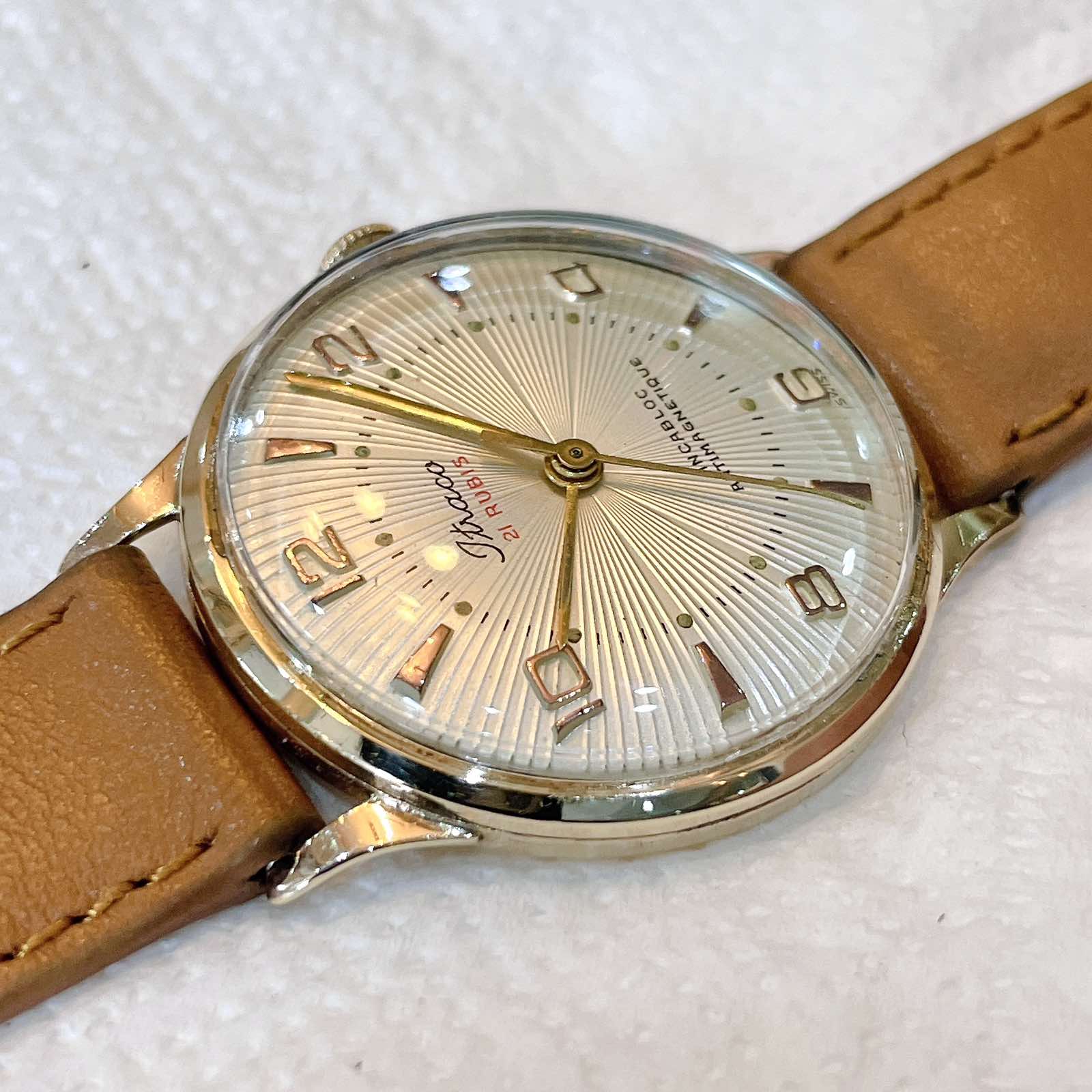 Đồng hồ cổ JTraco lên dây hàng sưu tầm vàng hồng đúc nguyên khối chính hãng thụy Sĩ