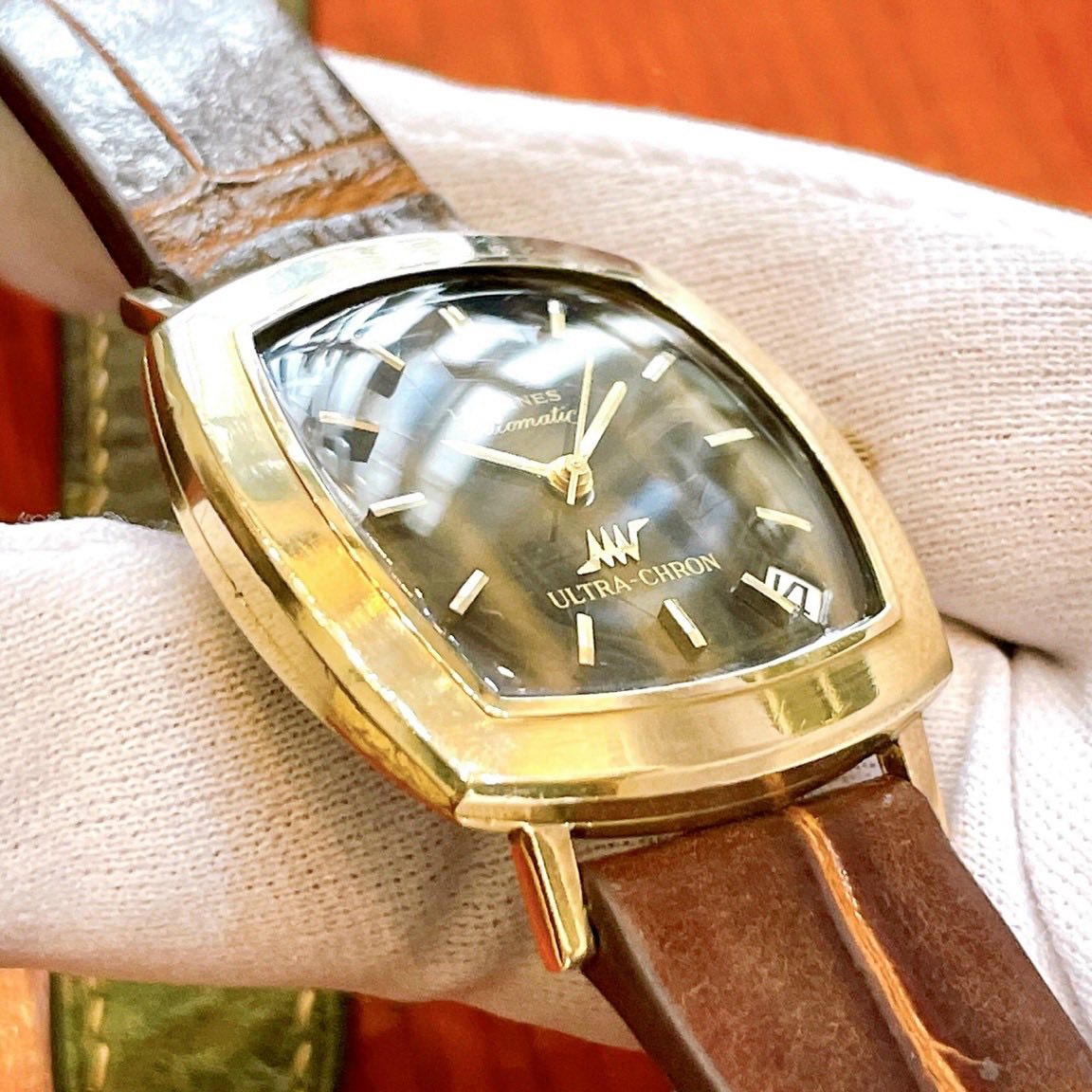 Đồng hồ cổ Longines Ultra Chrono Automatic bọc vàng chính hãng Thụy Sĩ 